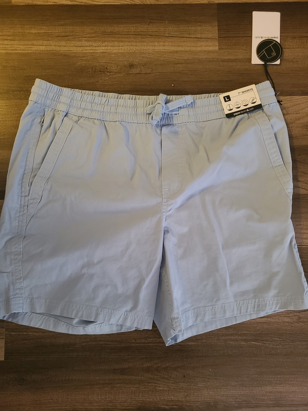 Paper Denim & Cloth Light Blue Casual Men's Shorts